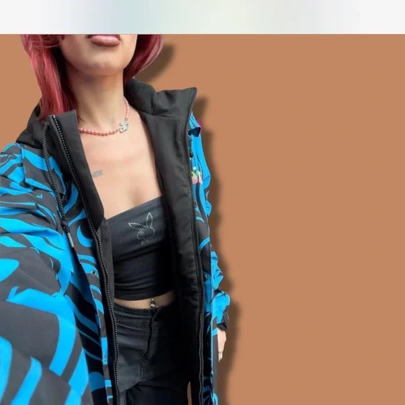 Ripndip Black and Blue Graphic Ski Jacket (2023) - Picture 7 of 7